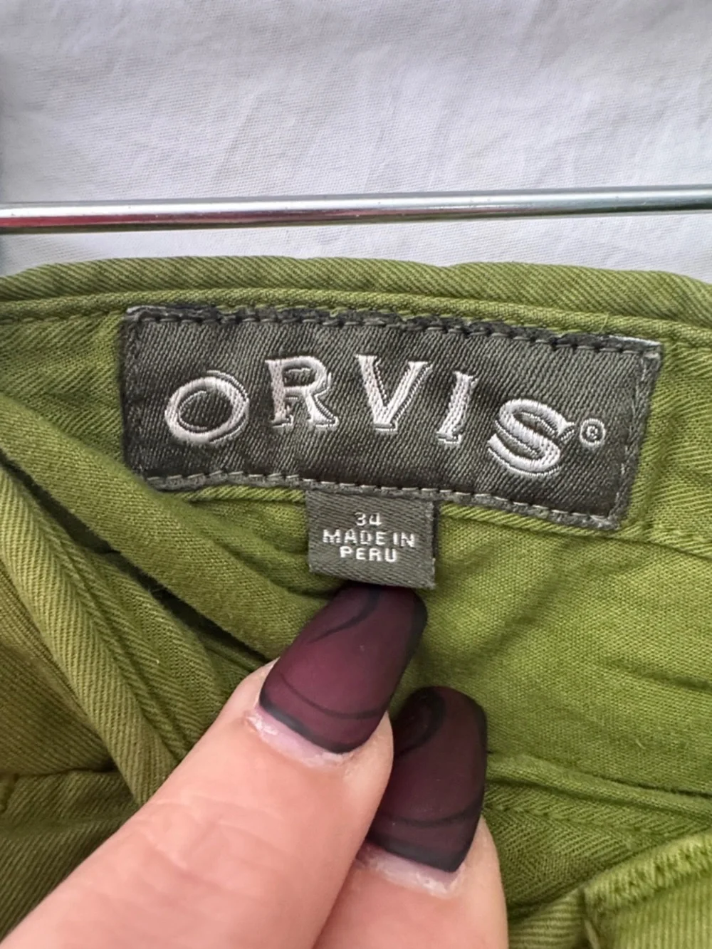 Orvis Olive Green Flat-Front Men's Shorts